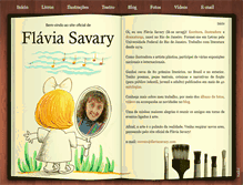 Tablet Screenshot of flaviasavary.com